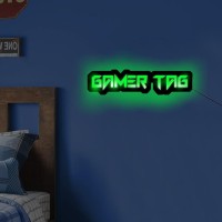 Custom Gamer Tag Neon Sign, Personalized Led Gaming Neon Sign For Gamer Room Wall Decor For Men Teen Boys Girls Bedroom Game Room Decor, Gamer Gifts Neon Lights (Style 3)