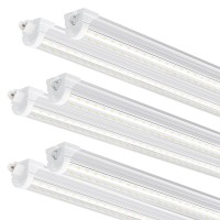 Ensenior 6 Pack 8 Ft Led Shop Lights 6000K Clear White 10000Lm Super Bright 72W Equivalency 936W Commercial Bay Lighting U