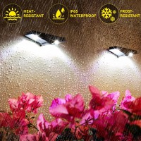 Roshwey Solar Step Lights Outdoor Waterproof Solar Lights For Outside Stairs 6 Pack Solar Powered Outdoor Lights For Fence De