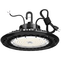 Yxl 150W Super Bright High Bay Led Lights Ufo High Bay Led Shop Lights 22500Lm 5000K 010V Dimmable Us Plug 5 Cable 100277V