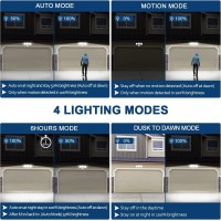 Emaner Motion Sensor Outdoor Lights Dusk To Dawn Porch Flood Light 5000K 4Mode 2800Lm Wired Security Spotlight For Soffit Un