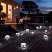 Mlknk Solar Brick Lightsoutdoor Solar Lights For Yardsolar Brick Landscape Path Light 3 Pack Led Light Brick Garden Decor For