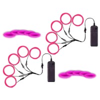 Maxlax El Wire Portable Neon Lights El Wire 5 In 1 Meter Electroluminescent Wire For Halloween Decoration Christmas Party Bl