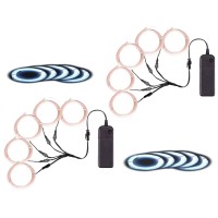 Maxlax El Wire Portable Neon Lights El Wire 5 In 1 Meter Electroluminescent Wire For Halloween Decoration Christmas Party Bl