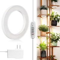 Lordem 63 Ceiling Grow Light For Indoor Plants 72 Leds Full Spectrum Halo Plant Light Under Cabinet Growing Lamp With 48