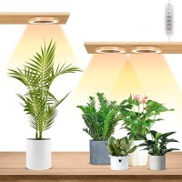 Lordem Bamboo Ceiling Grow Lamp For Indoor Plants 216 Leds Full Spectrum Halo Plant Light 63 Under Cabinet Grow Lights Wit