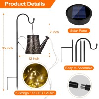 90 Led Solar Watering Can With Lights Waterproof Large Hanging Lantern Landscape Solar Lights Outdoor Garden Decor For Outside