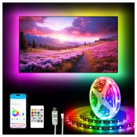 Daybetter 164 Ft Led Lights For Bedroom Led Strip Lights Rgb 5050 Color Changing With App Control Remote Color Changing Music