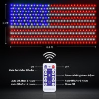 Renoliss American Flag Light Solar Powered 420 Led Ip65 Waterproof Extra Large 66X33Ft July 4Th Patriotic Decorations