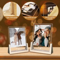 Personalised Gifts For Women Personalised Photo Frame Night Light With Photos, Bedroom Decor House Gifts Mood Light, Birthday Presents For Dad Christmas Gift For Mum Gifts For Girlfriend (L)