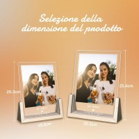 Personalised Gifts For Women Personalised Photo Frame Night Light With Photos, Bedroom Decor House Gifts Mood Light, Birthday Presents For Dad Christmas Gift For Mum Gifts For Girlfriend (L)