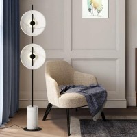 Kdd7 Modern Marble Floor Lamp White Nordic Creative Design Simple Led Lights Decor Home Living Room Bedroom