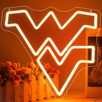 West Virginia Neon Signs College Neon Led Sign University Basketball Team Logo Light Sign City Name Decor For Man Cave Dorm Deco