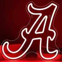 Alabama Neon Sign For Wall Decor Red A Neon Led Sign For Bedroom American Football Team Logo Neon Sign For Room Decor Dorm Decor