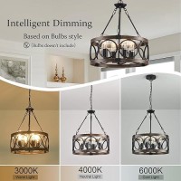 Shiandar Light Fixtures Ceiling Mount Kitchen 4 Light Black Semi Flush Mount Ceiling Light Fixture Modern Dining Room Chandelie