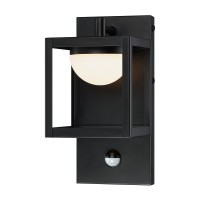 Outdoor Wall Light, Led Motion Sensor Security Lights, Dusk To Dawn Modern Wall Sconce, Matte Black Exterior Light Fixture, Waterproof Wall Mount Lights For Porch Patio Garden Garage Front Door