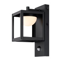 Outdoor Wall Light, Led Motion Sensor Security Lights, Dusk To Dawn Modern Wall Sconce, Matte Black Exterior Light Fixture, Waterproof Wall Mount Lights For Porch Patio Garden Garage Front Door