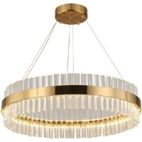 Chandelier , Modern Led Crystal Chandelier Flush Mount Crystal Pendant Light Light Luxury Ring Led Crystal Hanging Light For Bedroom Living Room Dining Room Hotel ( Color : Onecolor , Size : 50Cm/19.7