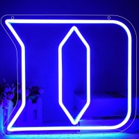 University Neon Signs Letter D Neon Led Sign University Basketball Team Logo Neon Signs University Name Light Signs For Man Cave