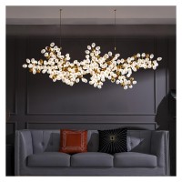 Gold Grape Chandelier Design Glass Pendant Lights Nordic Living Room Dining Room Kitchen Hanging Light Pendant Lamps,Modern Chandelier Crystal