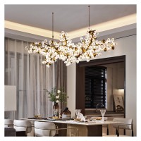 Gold Grape Chandelier Design Glass Pendant Lights Nordic Living Room Dining Room Kitchen Hanging Light Pendant Lamps,Modern Chandelier Crystal