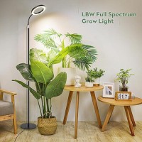 Lbw Grow Lights For Indoor Plants Full Spectrum With Stand Floor Plant Growing Lamp For Large Plants Auto Onoff Timer 4812H