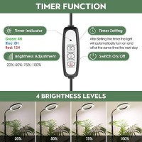 Lbw Grow Lights For Indoor Plants Full Spectrum With Stand Floor Plant Growing Lamp For Large Plants Auto Onoff Timer 4812H