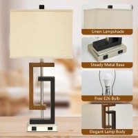 Table Lamp Set Of 2 Lamps For Night Stands 3 Way Dimmable Lamp For Bedroom Touch Control Bedside Lamps Table Lamps With Type