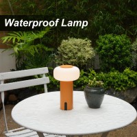 Weilailux Shower Lamp Waterproof Outdoor Cordless Table Lamp Rechargeable Portable Battery Operated Lamp Touch Dimmable Night