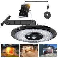 Fabstyl Solar Light Indoor Outdoor 3000Lm Solar Shed Light Rotation Design Waterproof 5 Modes 2 For All Day Lighting Motion