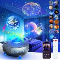 Stars Constellations Projector Galaxy Planetarium Night Light 15 Realistic Planets Planetary Projector With Bluetooth Speaker