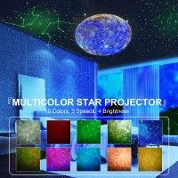 Stars Constellations Projector Galaxy Planetarium Night Light 15 Realistic Planets Planetary Projector With Bluetooth Speaker