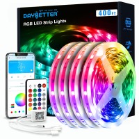 Daybetter Led Strip Lights 400 Ft Smart Light With App Remote Control Rgb Led Lights For Bedroom Music Sync Color Changing Li