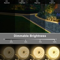 Dbfairy 50Ft Solar Led Strip Lights Outdoor Large Capacity Solar Powered Light Strip Auto Onoff With Remote Timer 8 Lighting M