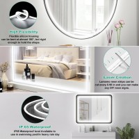 Lamomo Led Vanity Lights For Mirror Modern Hollywood Style Makeup Light 164Ft Bright White Dimmable Waterproof Flexible Strip