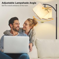 Ambimall Floor Lamps For Living Room Remote Control And Stepless Dimmable Bulb Colors Temperature Brightness Adjustable 9W