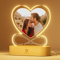 Bemaystar Personalised Gifts Love Lamp - Valentines Gifts For Her Him Girlfriend Boyfriend, Personalised Picture Customised Gifts Anniversary For Couple Men Women - Love