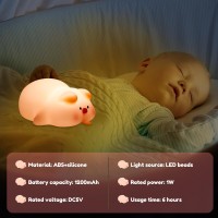 Parts List 1Piggy Night Lightnbsp 1USB Cable Descriptionnbsp This piggy night light is made of premium silicone soft and portable 3 level dimmable tap the piggy s body easy to adjust the brightness And 30 minutes that is practical for daily usenbsp Key Fe