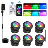 Tsun Submersible Pond Light Bluetooth App Control Led Pond Light Rgb Color Changing Underwater Pond Light Outdoor Ip68 Waterpr