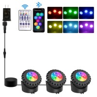 Tsun Submersible Pond Light Bluetooth App Control Led Pond Light Rgb Color Changing Underwater Pond Light Outdoor Ip68 Waterpr