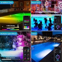 Tsun Submersible Pond Light Bluetooth App Control Pond Lights Rgb Underwater Led Pond Light Ip68 Waterproof Fountain Lights Fo