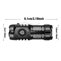 Buniq Three-Eyed Monster Mini Flashlight, German Three-Eyed Monster Mini Flash Super Power Flashlight, Best Flashlight 2024(2Pcs)