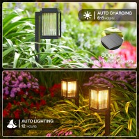 Solar Pathway Lights Outdoor 6 Pack Eleclink Larger Bright Solar Lights For Outside Auto Onoff Waterproof Solar Powered Outdo