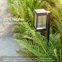 Solar Pathway Lights Outdoor 6 Pack Eleclink Larger Bright Solar Lights For Outside Auto Onoff Waterproof Solar Powered Outdo