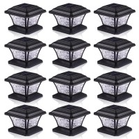 Aefreleoht Solar Post Cap Lights Warm White Rgb Automatic Cycling Fixed Rgb Color 9 Colors To Choose 20 Lumens Lp65 Water