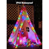 Battery Operated String Lights Outdoor 17 Ft 50 Led Battery Powered Easter String Lights With Time 8 Modes Waterproof Pastel