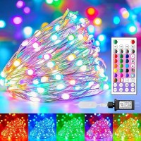 Color Changing Fairy Lights Plug In 22 Colors 33 Ft 100 Led String Lights With Remote Twinkling Fairy Lights Indoor With 12 L