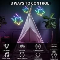 Bunacet 52Ft Led Neon Rgb+Smart Ic Lights, Led Lights With Rf Remote & App Control, Flexible Outdoor Ip67 Waterproof, Music Sync,Diy Design, 24V Led Lights For Gaming Livingroom Wall Christmas Decor