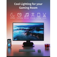 Bunacet 40Ft Cob Rgb Led Strip Lights Rgb Cob Led Lights For Game Room Bedroom Kitchen Lighting Home Decor Cob Led Light Strip