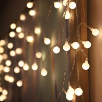 Globe Fairy String Lights 40 Led 164Feet Warm White Usb Powered Ideal For Indooroutdoor Home Gardens Halloween And Chris